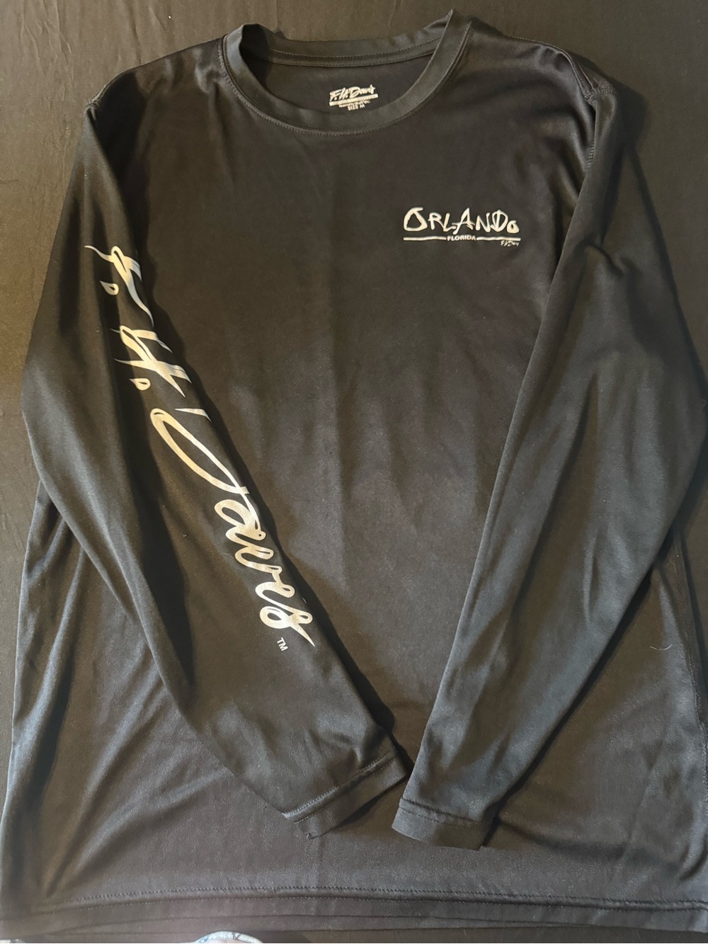 & Other Stories Black Long Sleeve Orlando Graphic Tee